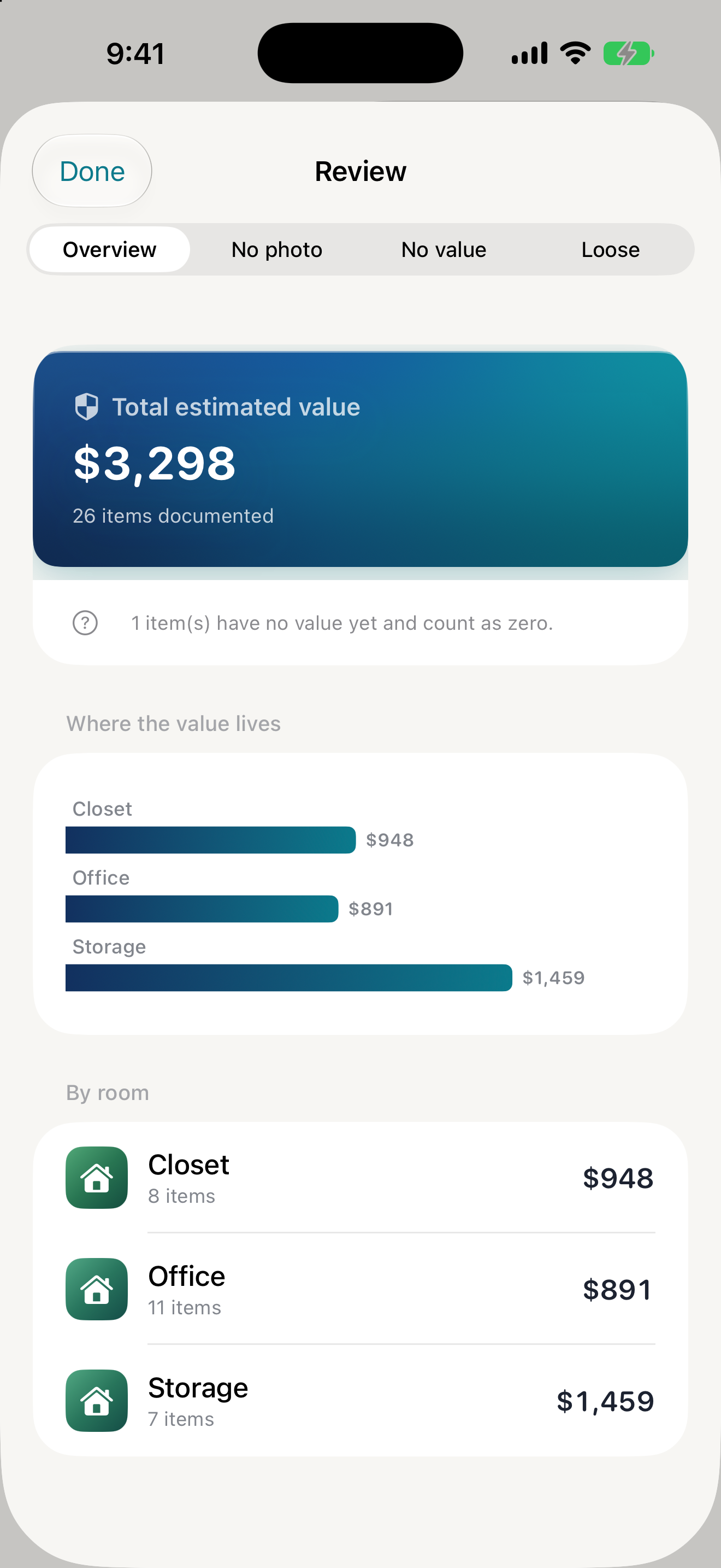 Insurance-ready report